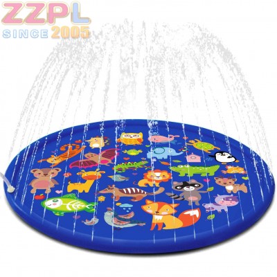 Summer Outdoor Animal Theme Inflatable Sprinkler Spray Baby Water Mat Toy